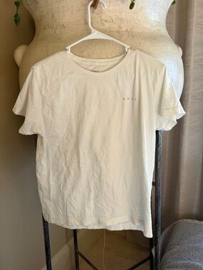 Roxy Men's White Crew Neck Short Sleeve T-Shirt